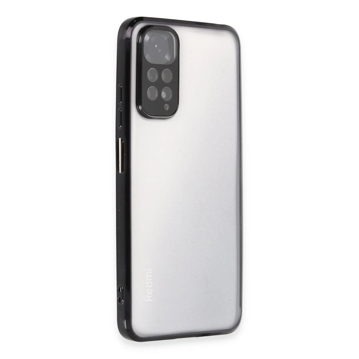 Newface Xiaomi Redmi Note 11 Kılıf Razer Lensli Silikon - Siyah — görsel 6