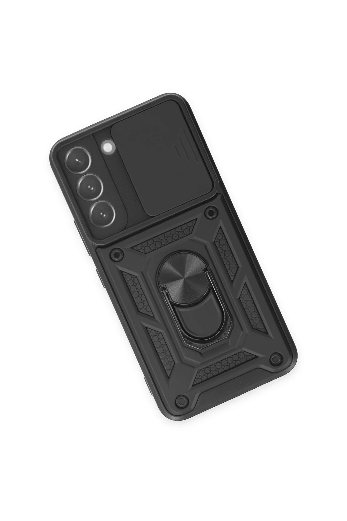 Newface Samsung Galaxy S24 Kılıf Pars Lens Yüzüklü Silikon - Siyah — görsel 3