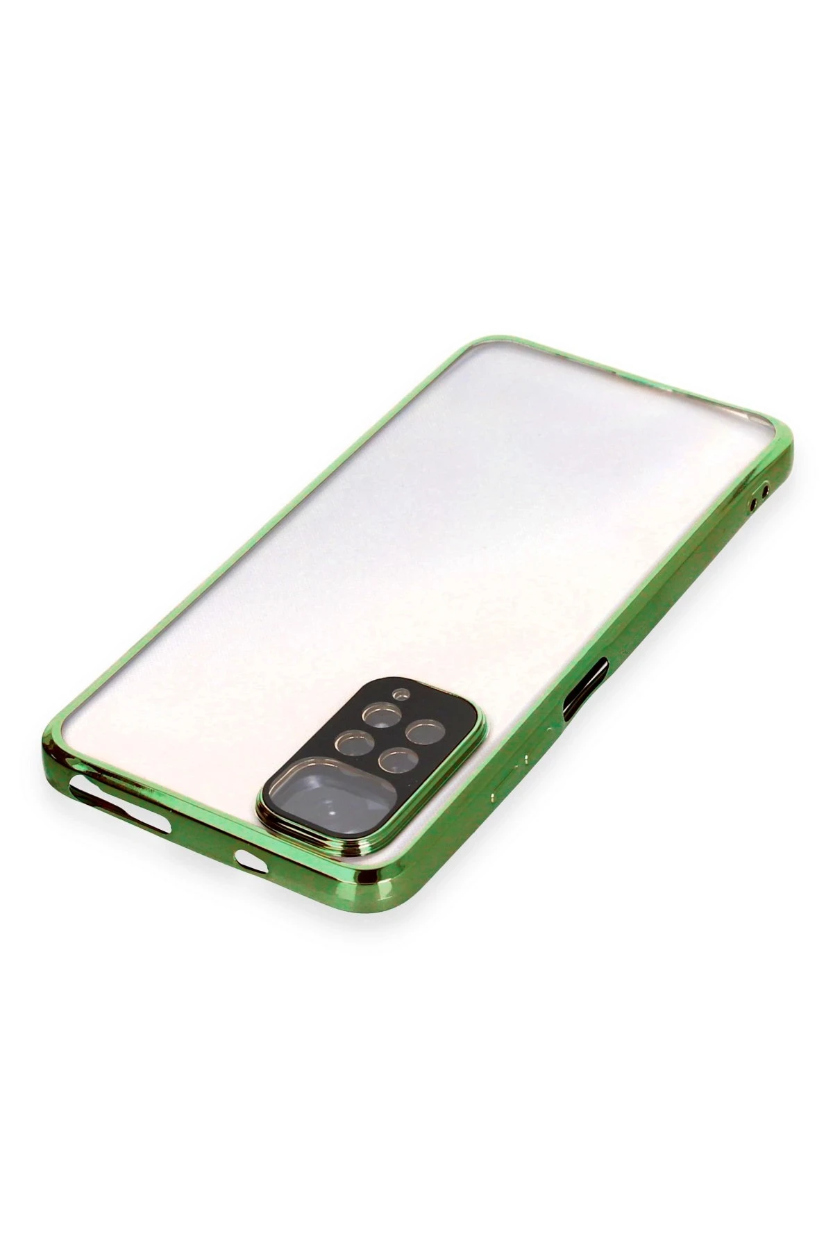 Newface Xiaomi Redmi Note 11 Kılıf Razer Lensli Silikon - Yeşil