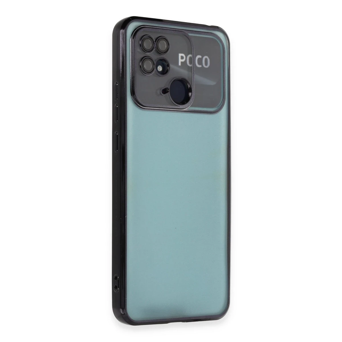 Newface Xiaomi Redmi 10C Kılıf Razer Lensli Silikon - Siyah — görsel 5