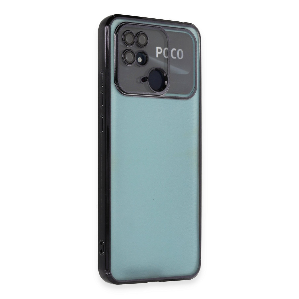 Newface Xiaomi Redmi 10C Kılıf Razer Lensli Silikon - Siyah — görsel 9