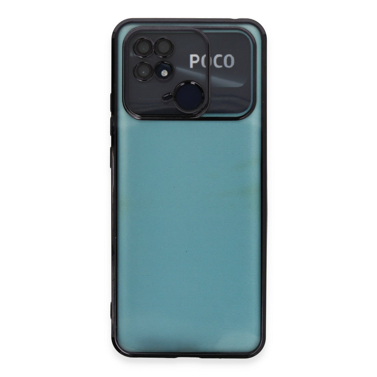 Newface Xiaomi Redmi 10C Kılıf Razer Lensli Silikon - Siyah — görsel 10