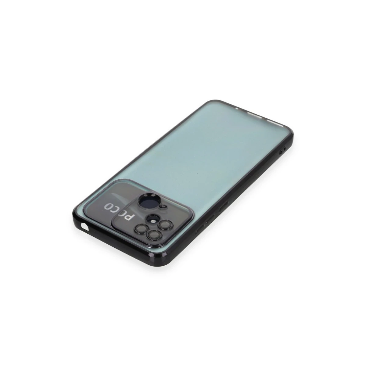 Newface Xiaomi Redmi 10C Kılıf Razer Lensli Silikon - Siyah — görsel 7
