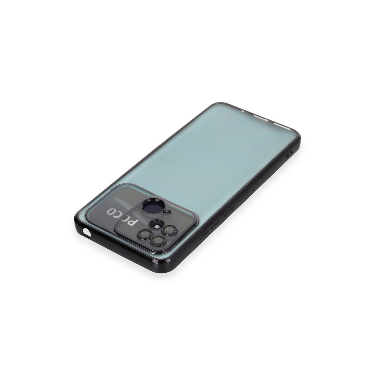 Newface Xiaomi Redmi 10C Kılıf Razer Lensli Silikon - Siyah — görsel 11