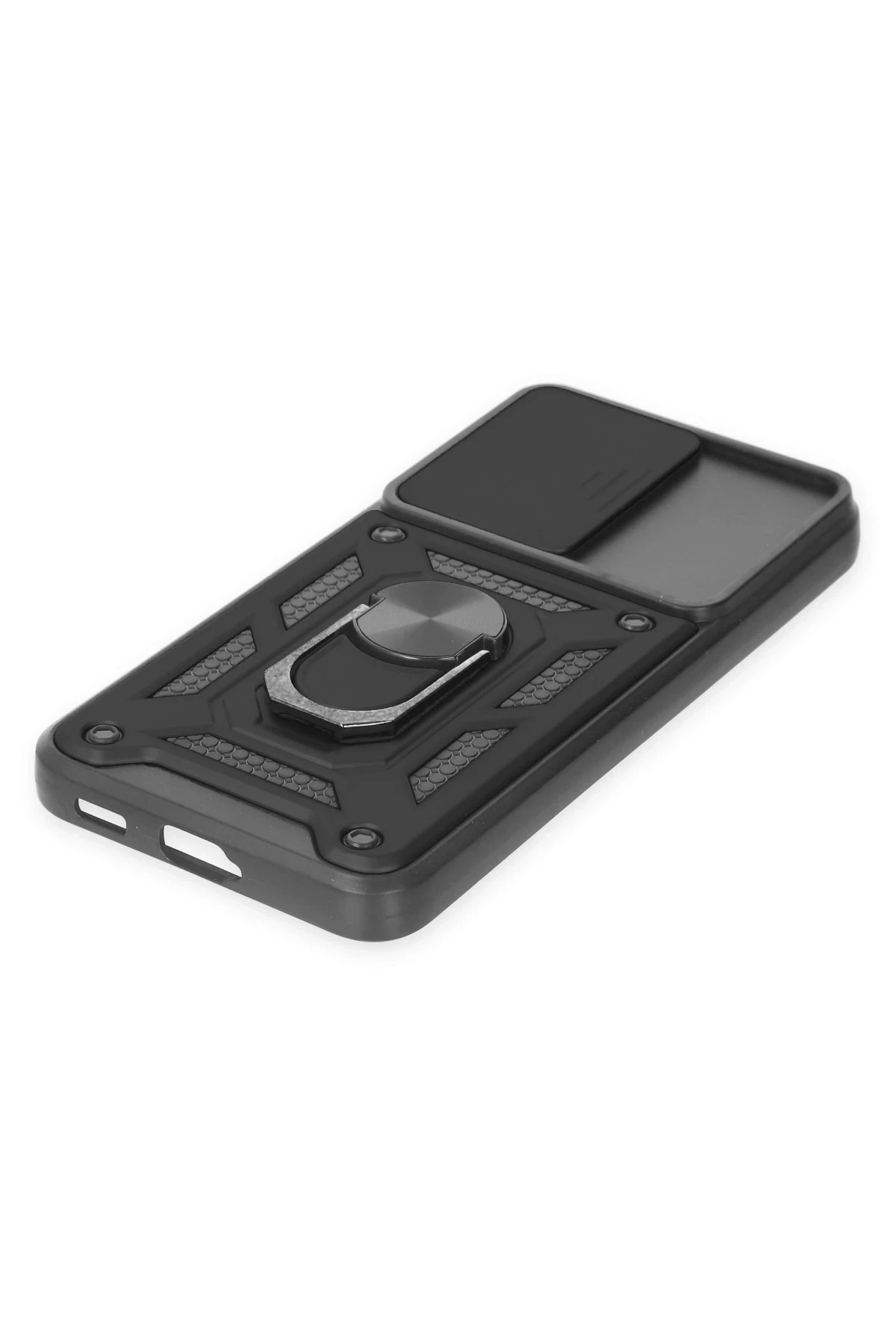 Newface Samsung Galaxy S24 Plus Kılıf Pars Lens Yüzüklü Silikon - Siyah — görsel 5