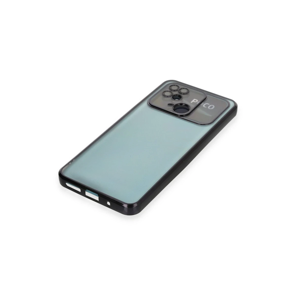 Newface Xiaomi Redmi 10C Kılıf Razer Lensli Silikon - Siyah — görsel 8
