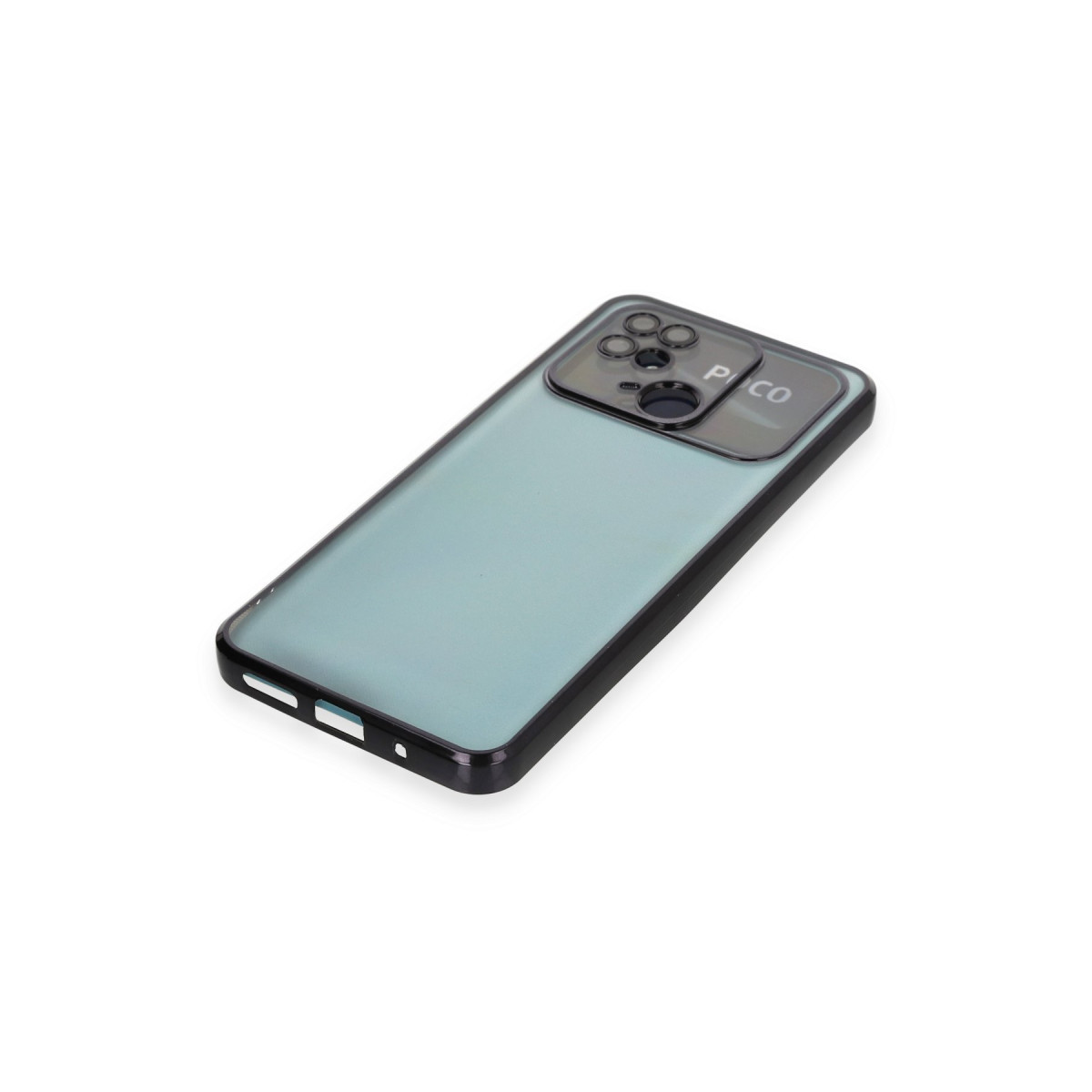 Newface Xiaomi Redmi 10C Kılıf Razer Lensli Silikon - Siyah — görsel 12