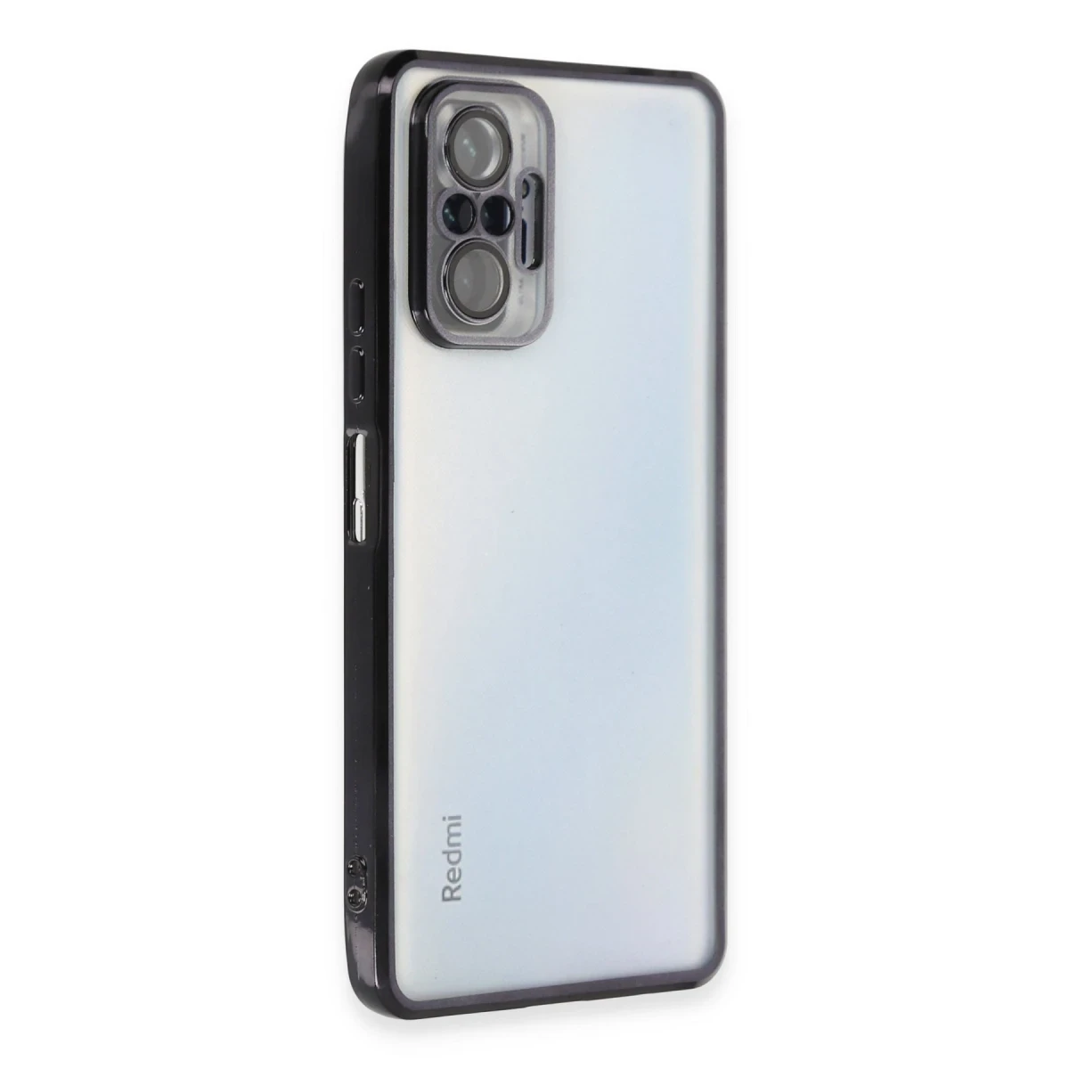 Newface Xiaomi Redmi Note 10 Pro Kılıf Razer Lensli Silikon - Siyah — görsel 5