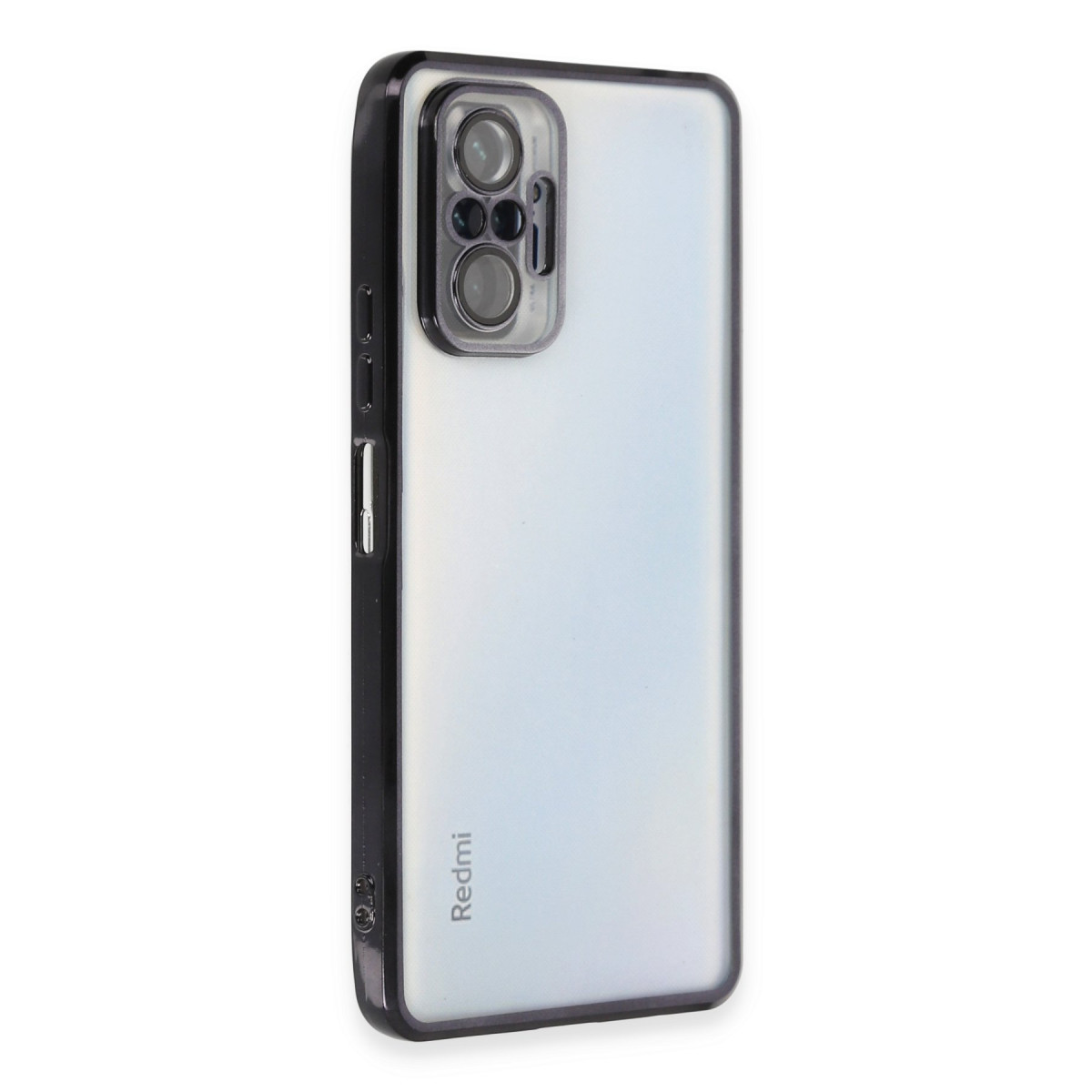 Newface Xiaomi Redmi Note 10 Pro Kılıf Razer Lensli Silikon - Siyah — görsel 9