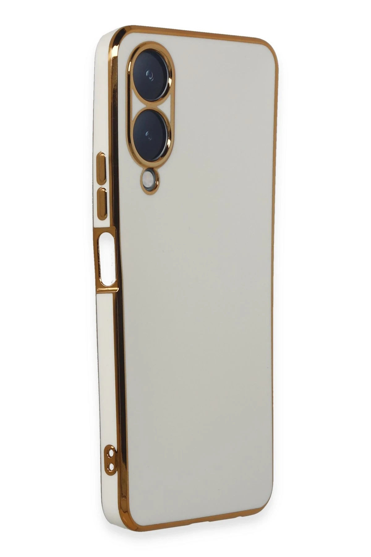 Newface Vivo Y17S Kılıf Volet Silikon - Beyaz