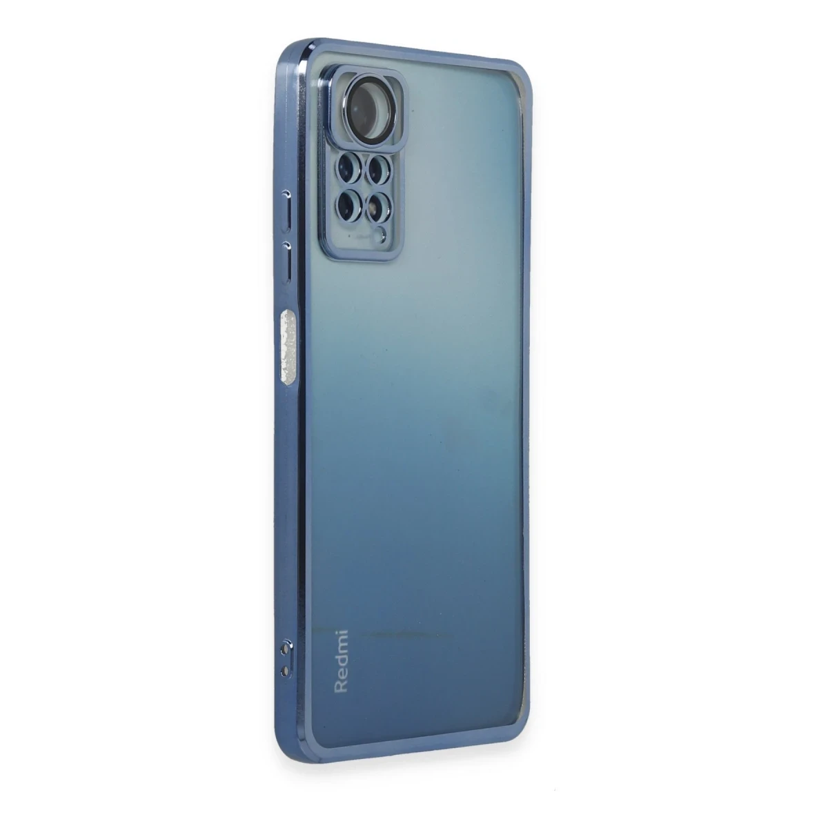 Newface Xiaomi Redmi Note 11 Pro Kılıf Razer Lensli Silikon - Açık Mavi