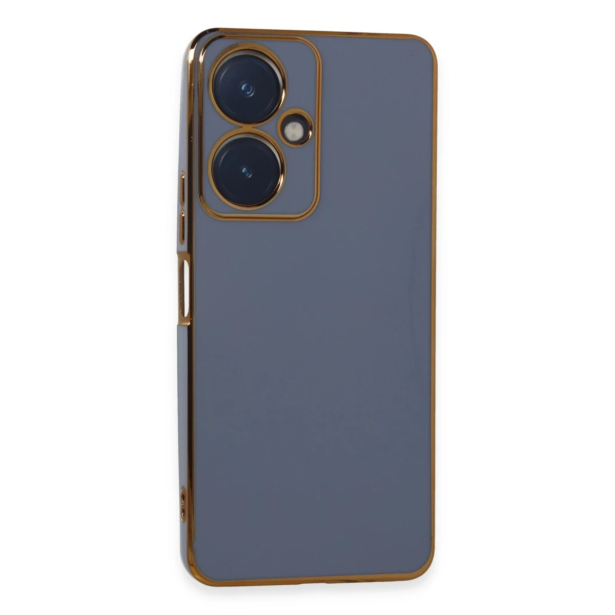 Newface Vivo Y27 Kılıf Volet Silikon - Mavi