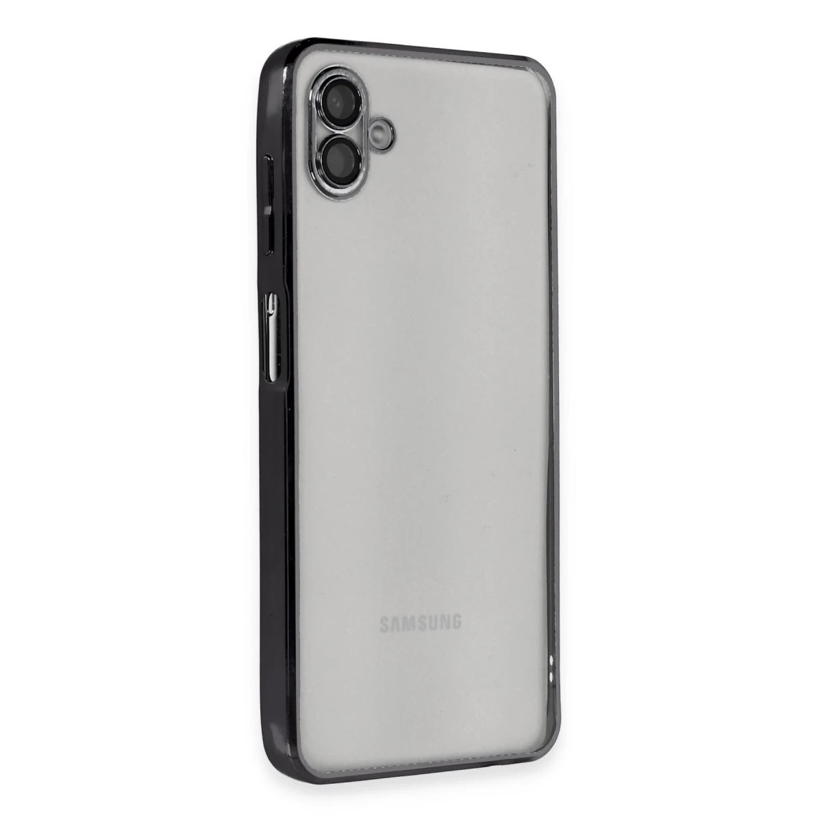 Newface Samsung Galaxy A04 Kılıf Razer Lensli Silikon - Siyah — görsel 5