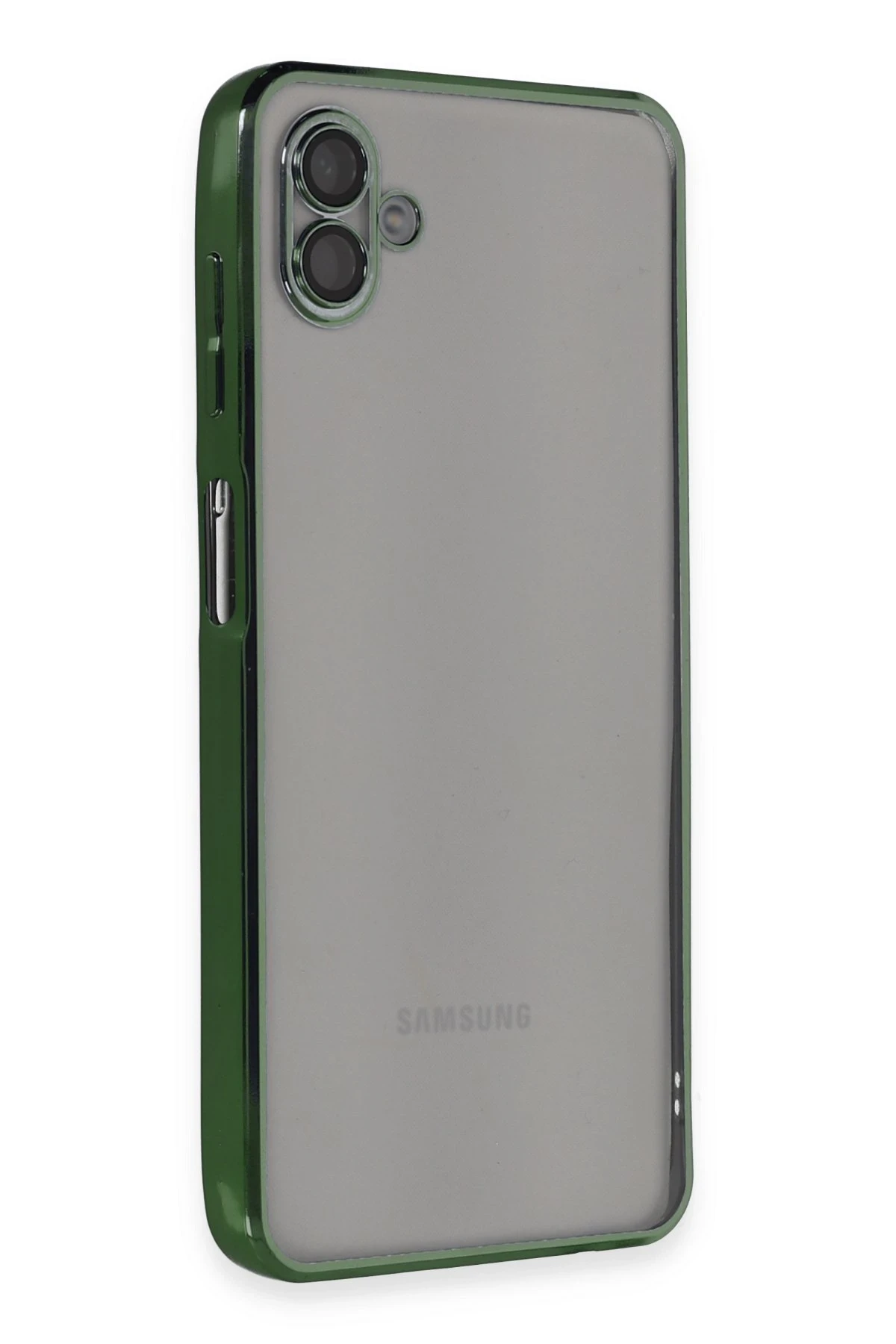 Newface Samsung Galaxy A04 Kılıf Razer Lensli Silikon - Yeşil