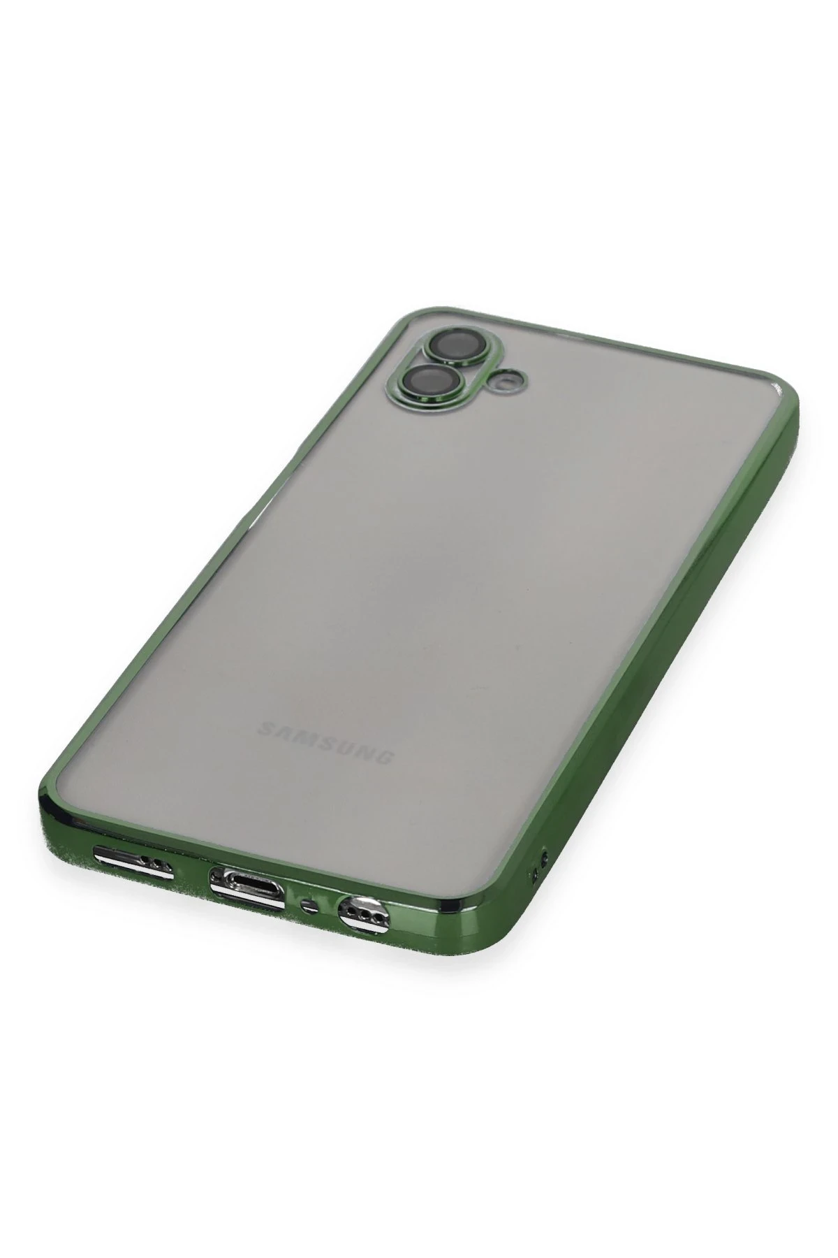 Newface Samsung Galaxy A04 Kılıf Razer Lensli Silikon - Yeşil