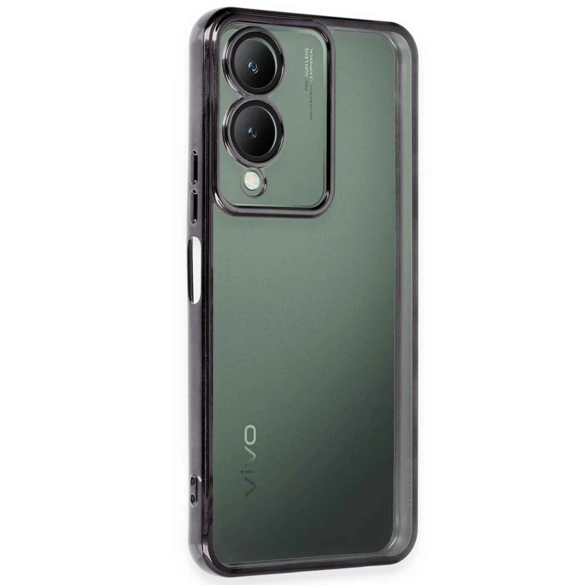 Newface Vivo Y17S Kılıf Razer Lensli Silikon - Siyah — görsel 3