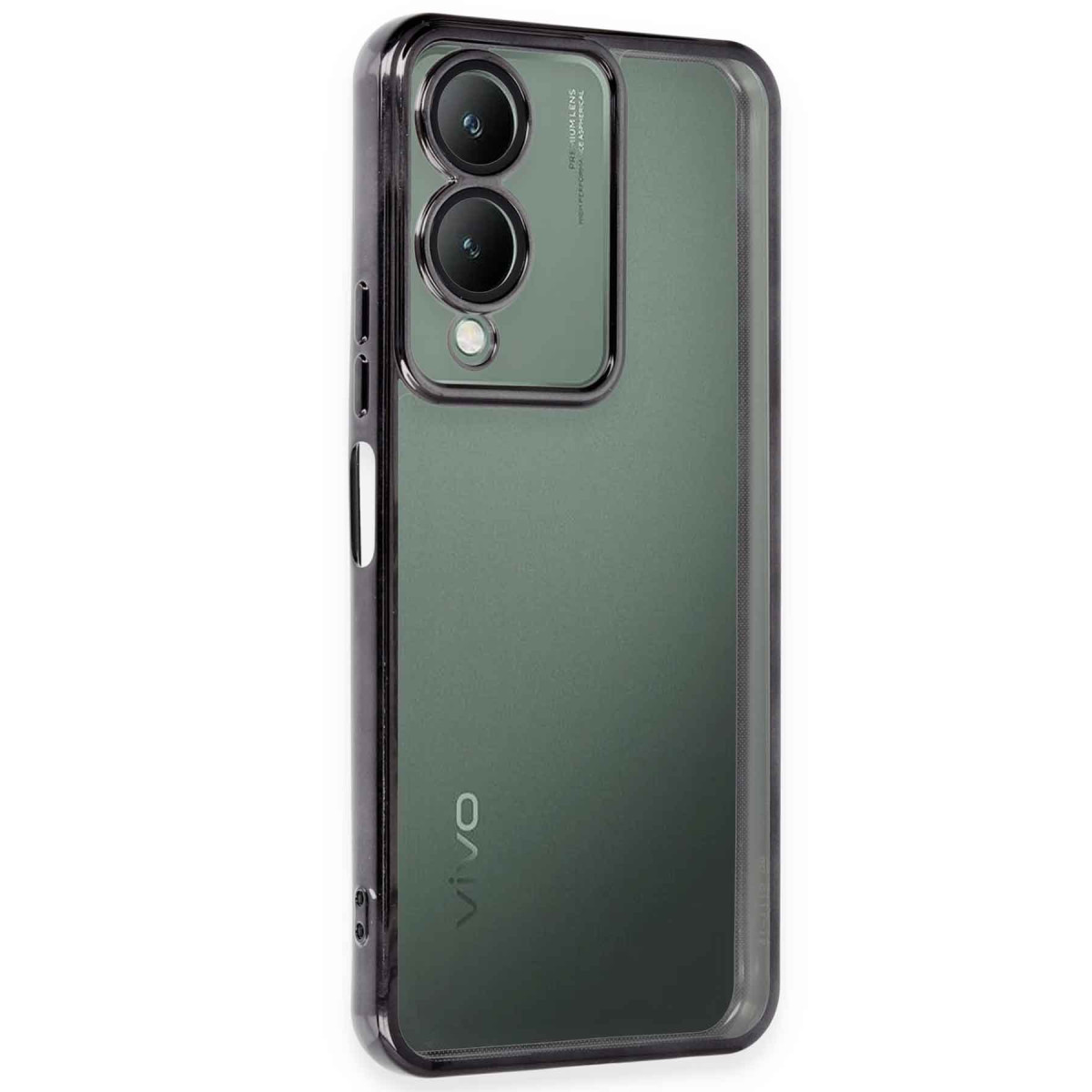 Newface Vivo Y17S Kılıf Razer Lensli Silikon - Siyah — görsel 5