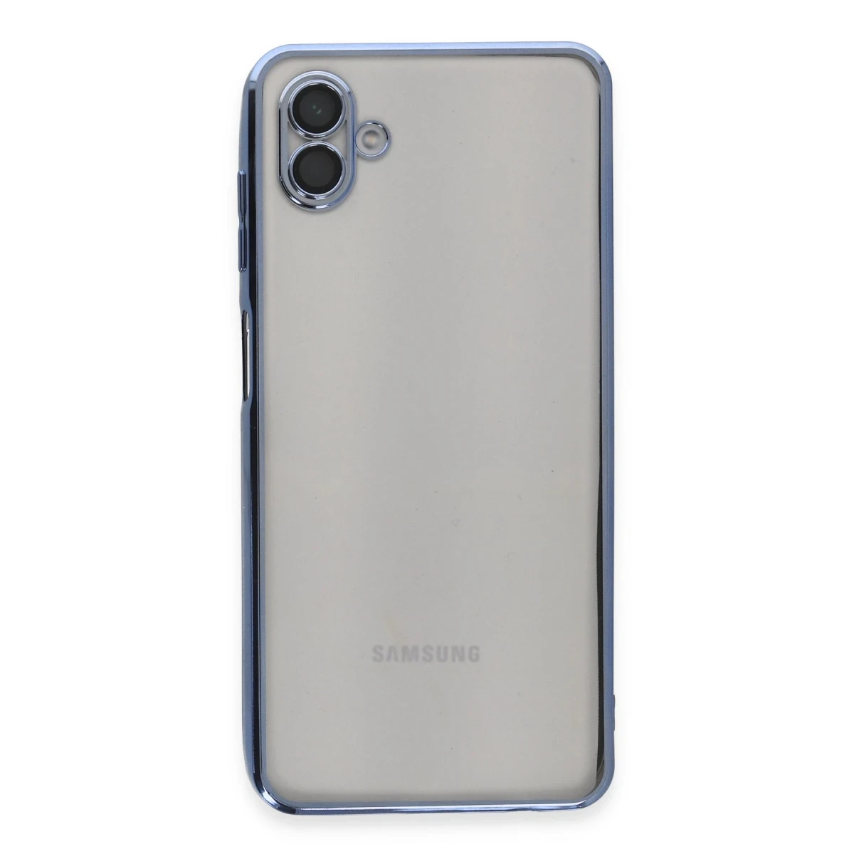 Newface Samsung Galaxy A04 Kılıf Razer Lensli Silikon - Açık Mavi