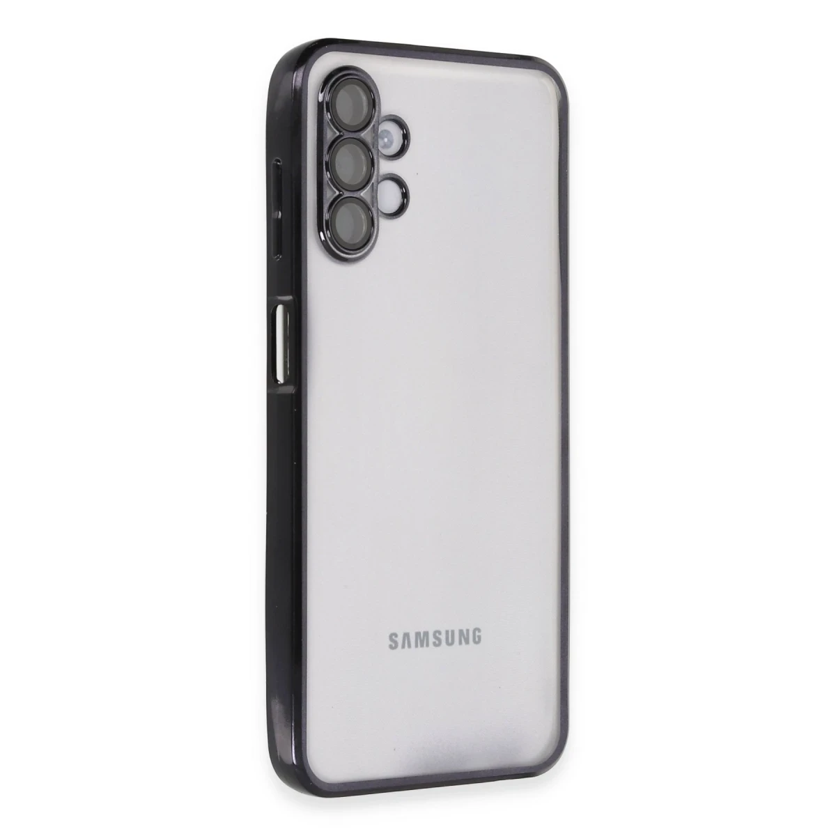 Newface Samsung Galaxy A04S Kılıf Razer Lensli Silikon - Siyah — görsel 5