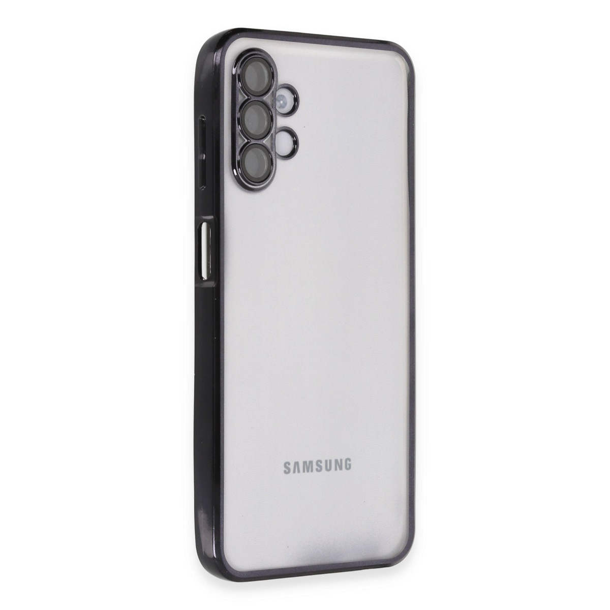 Newface Samsung Galaxy A04S Kılıf Razer Lensli Silikon - Siyah — görsel 9