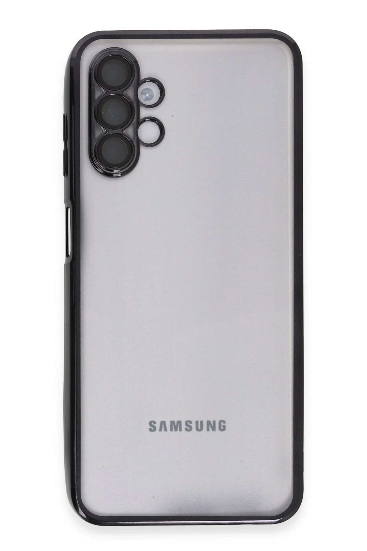 Newface Samsung Galaxy A04S Kılıf Razer Lensli Silikon - Siyah — görsel 2