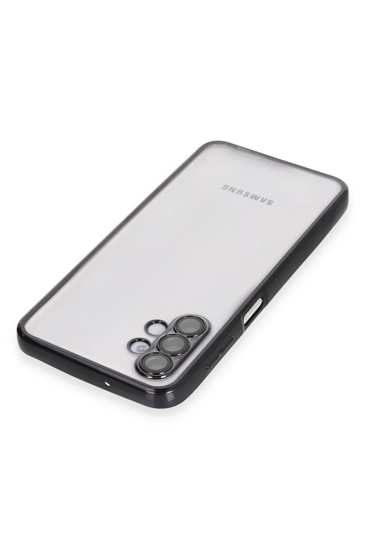 Newface Samsung Galaxy A04S Kılıf Razer Lensli Silikon - Siyah — görsel 3