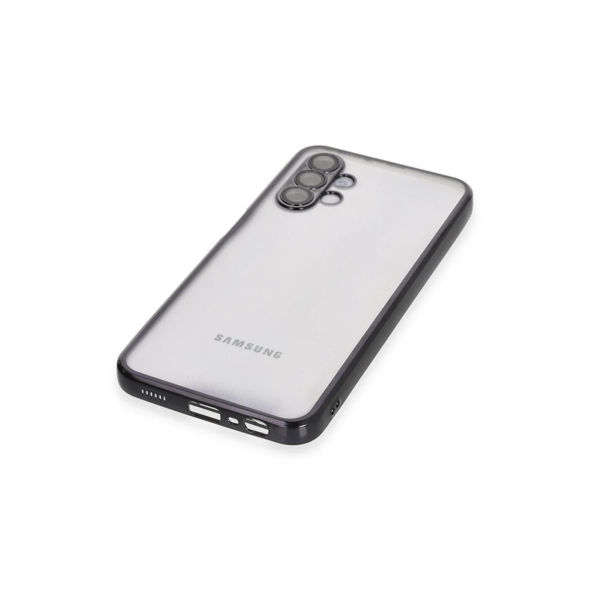 Newface Samsung Galaxy A04S Kılıf Razer Lensli Silikon - Siyah — görsel 8