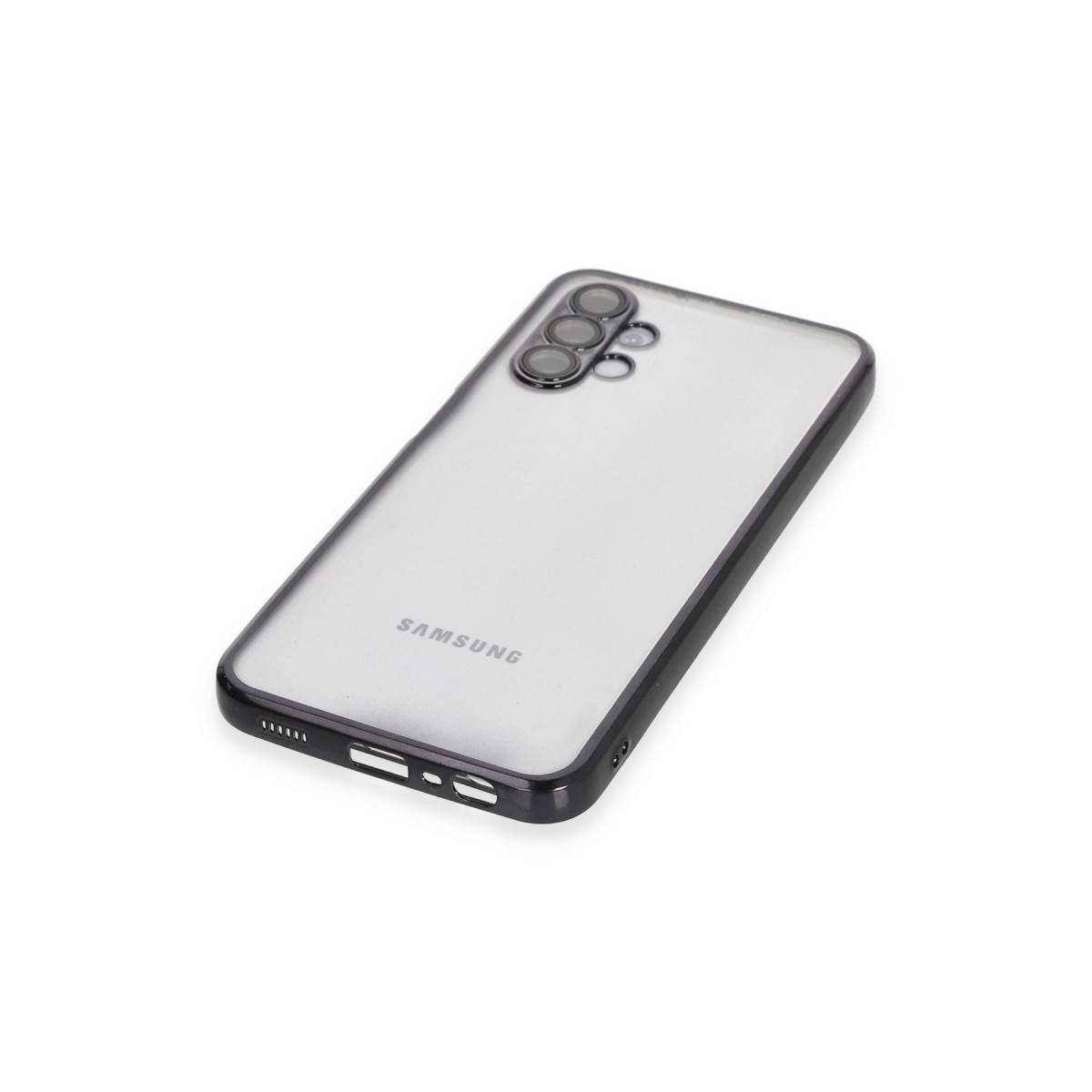 Newface Samsung Galaxy A04S Kılıf Razer Lensli Silikon - Siyah — görsel 12