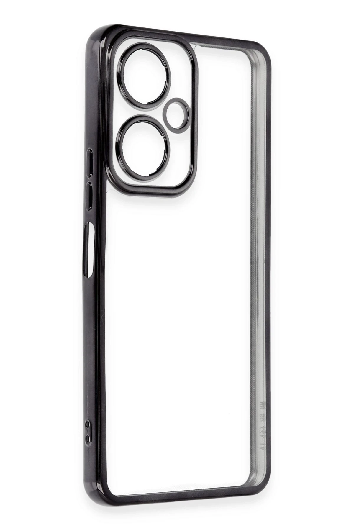 Newface Vivo Y27 Kılıf Razer Lensli Silikon - Siyah