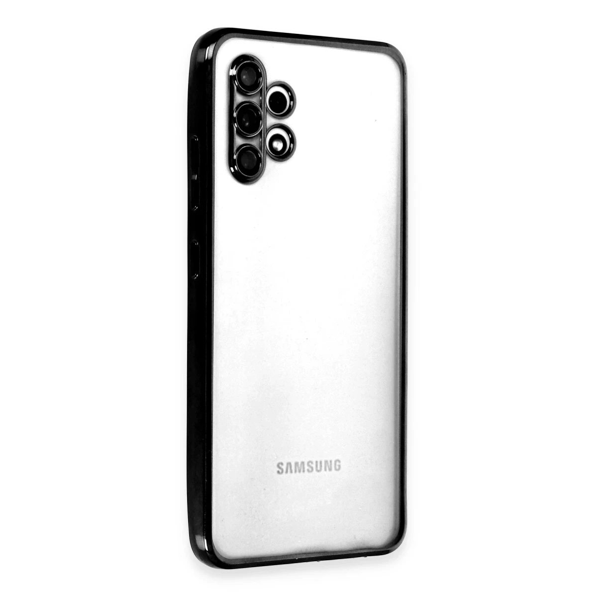 Newface Samsung Galaxy A32 Kılıf Razer Lensli Silikon - Siyah — görsel 5