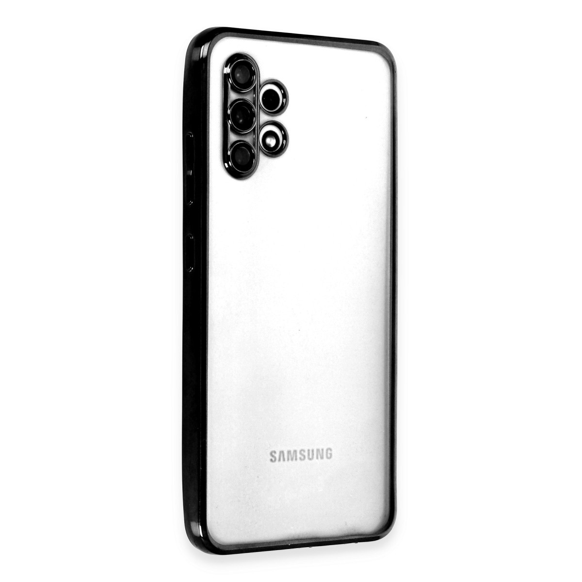 Newface Samsung Galaxy A32 Kılıf Razer Lensli Silikon - Siyah — görsel 9