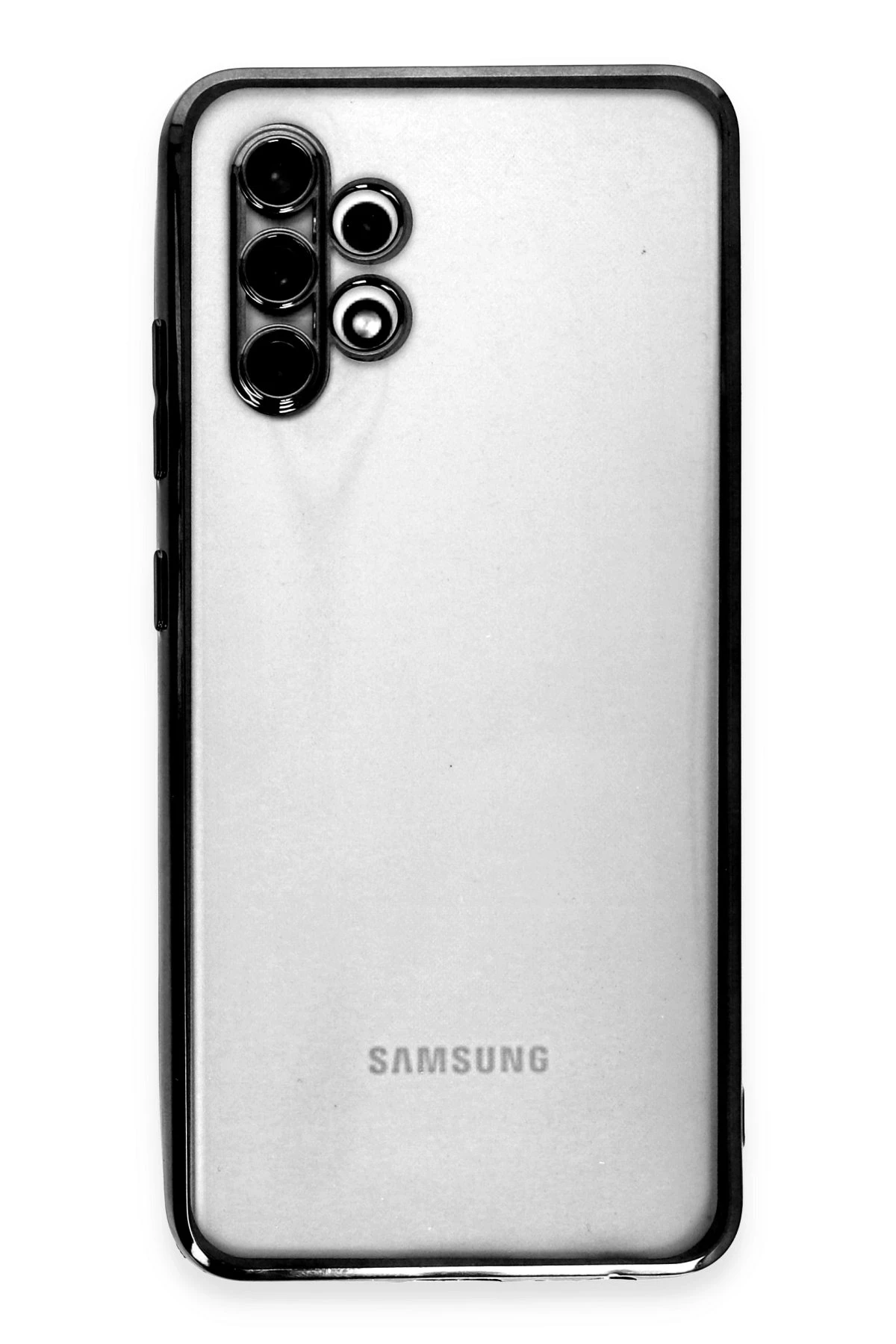 Newface Samsung Galaxy A32 Kılıf Razer Lensli Silikon - Siyah — görsel 2