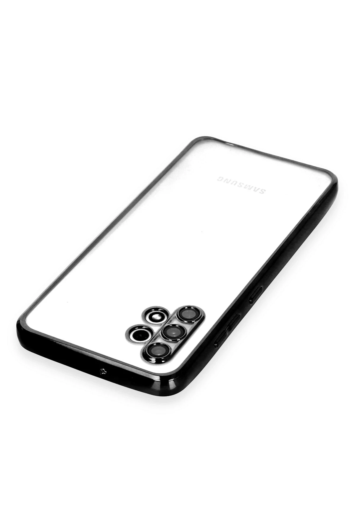 Newface Samsung Galaxy A32 Kılıf Razer Lensli Silikon - Siyah — görsel 3