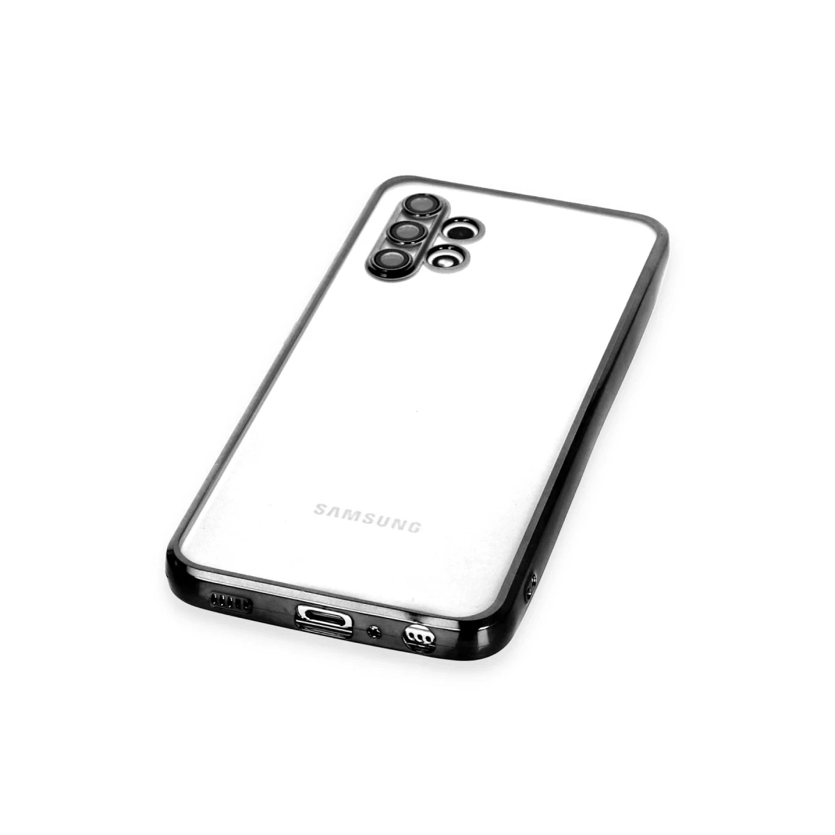 Newface Samsung Galaxy A32 Kılıf Razer Lensli Silikon - Siyah — görsel 8