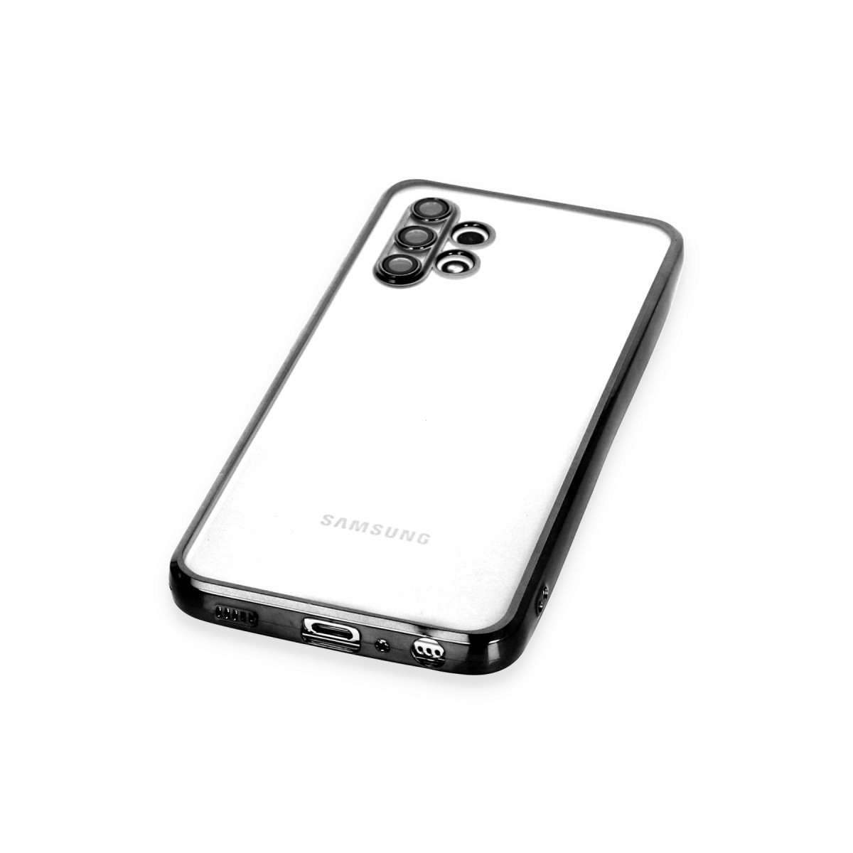 Newface Samsung Galaxy A32 Kılıf Razer Lensli Silikon - Siyah — görsel 12
