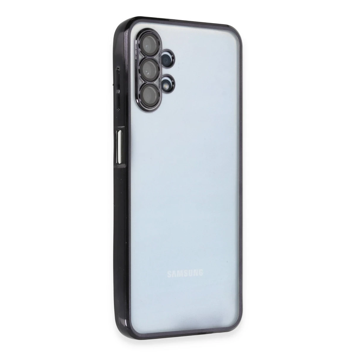 Newface Samsung Galaxy A13 4G Kılıf Razer Lensli Silikon - Siyah — görsel 6