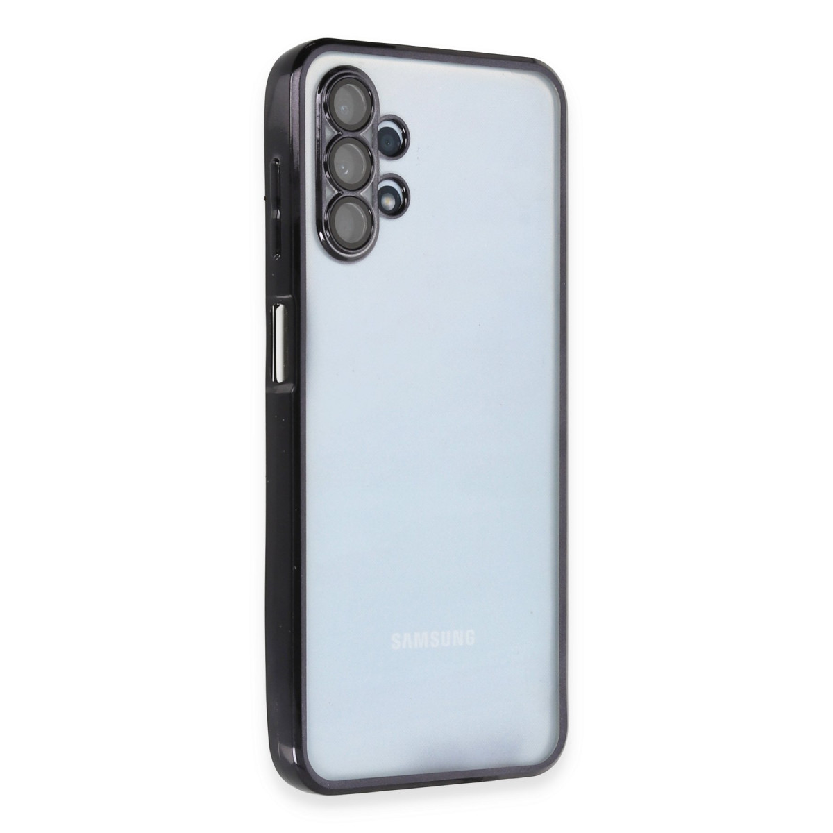 Newface Samsung Galaxy A13 4G Kılıf Razer Lensli Silikon - Siyah — görsel 10