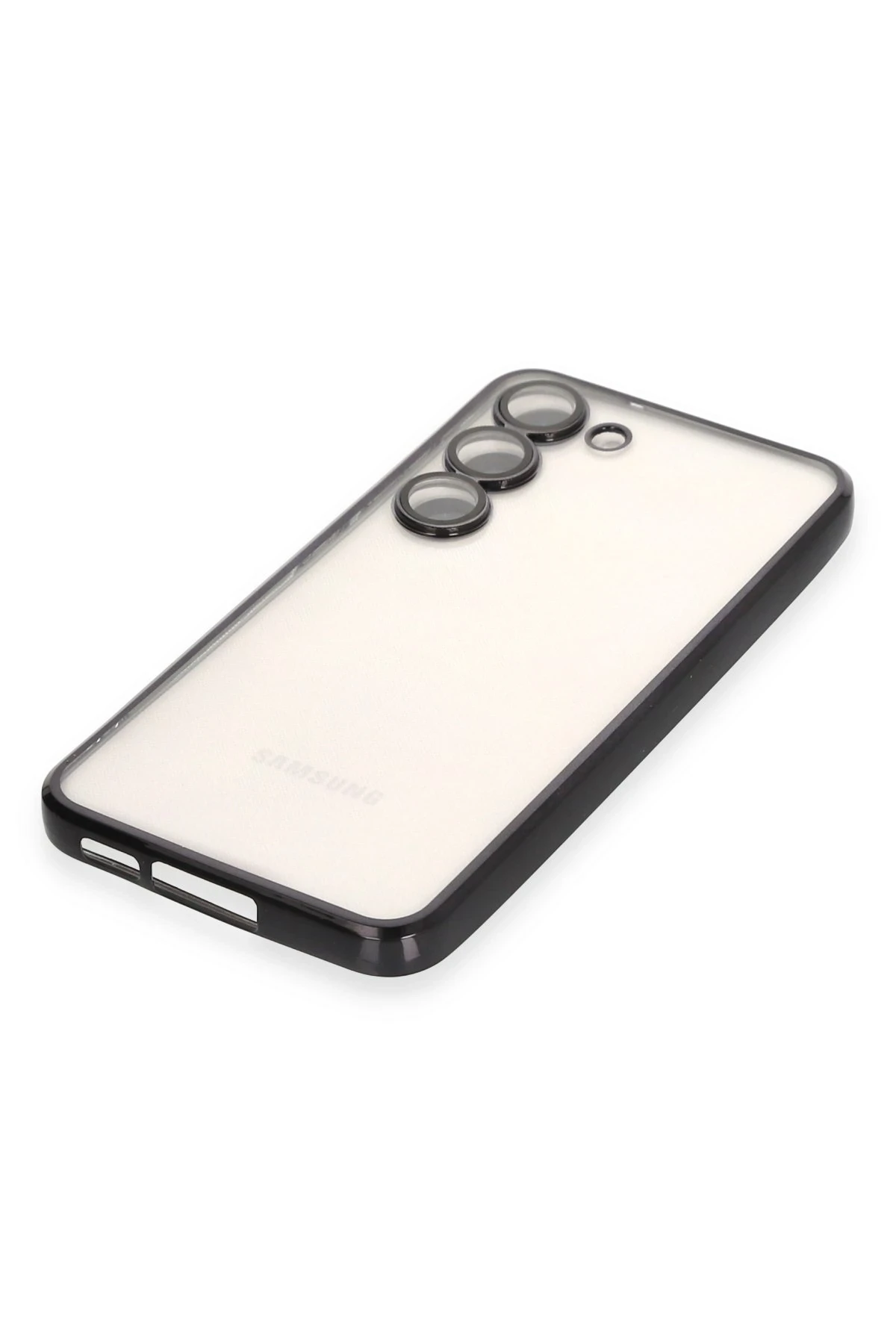 Newface Samsung Galaxy S24 Plus Kılıf Razer Lensli Silikon - Siyah — görsel 4