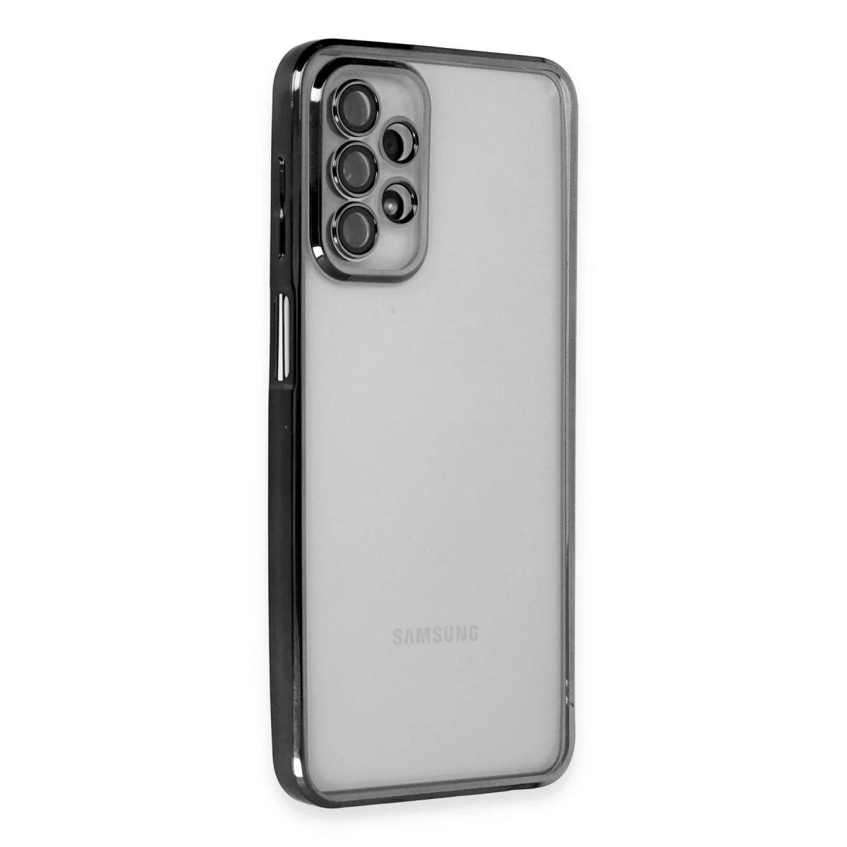 Newface Samsung Galaxy A23 4G Kılıf Razer Lensli Silikon - Siyah — görsel 5
