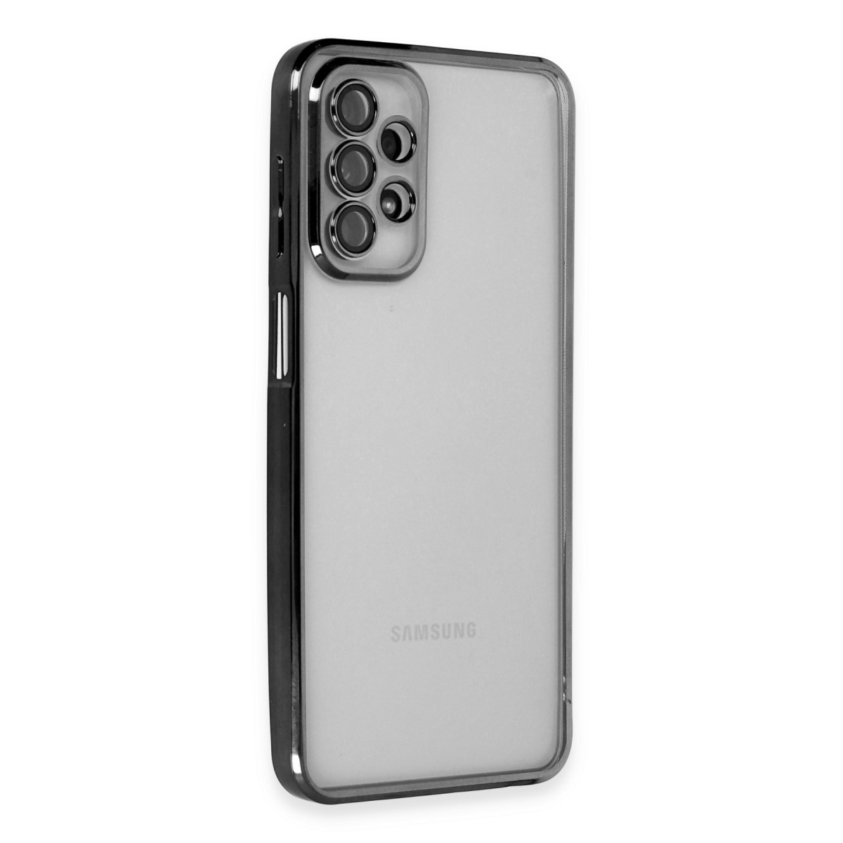 Newface Samsung Galaxy A23 4G Kılıf Razer Lensli Silikon - Siyah — görsel 9