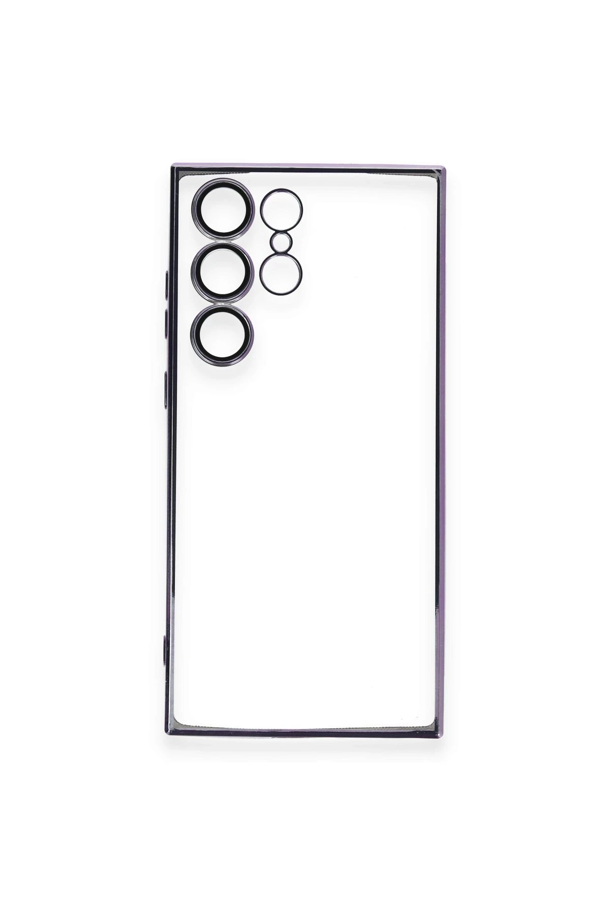 Newface Samsung Galaxy S24 Ultra Kılıf Razer Lensli Silikon - Siyah