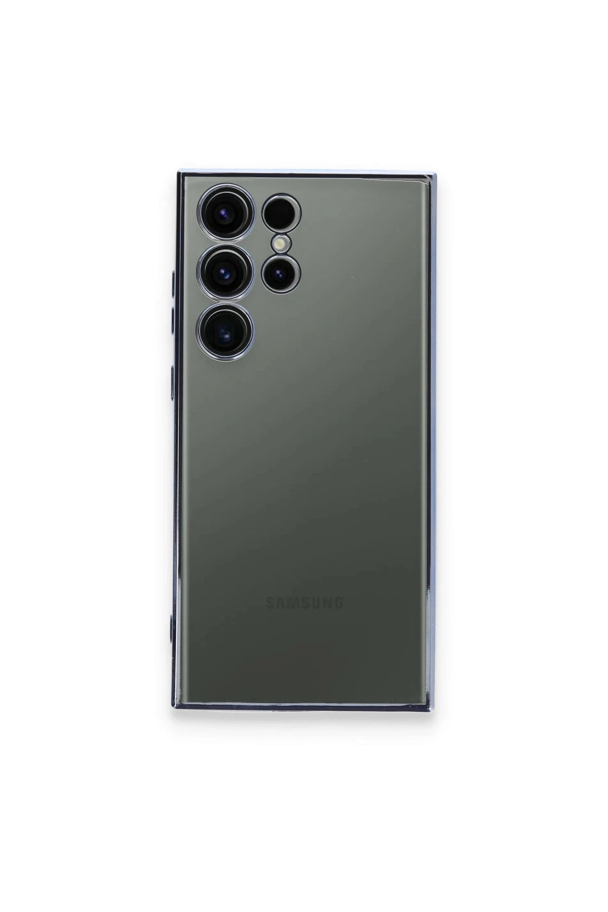 Newface Samsung Galaxy S24 Ultra Kılıf Razer Lensli Silikon - Gold