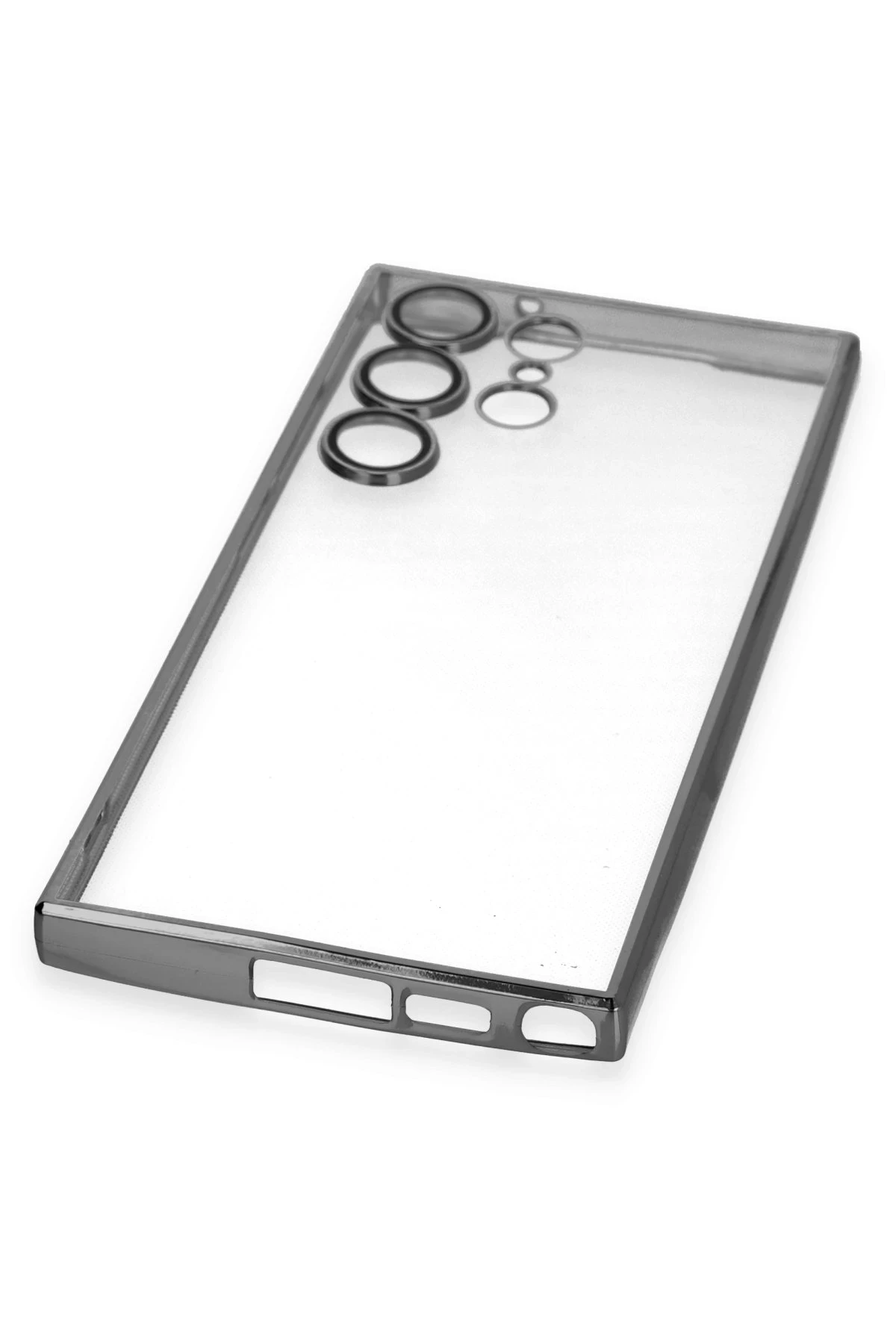 Newface Samsung Galaxy S24 Ultra Kılıf Razer Lensli Silikon - Yeşil