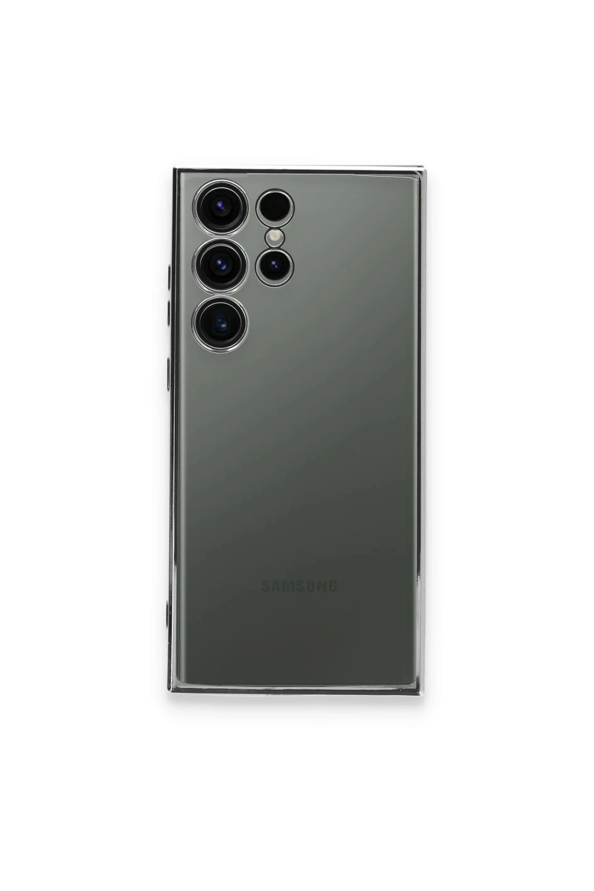 Newface Samsung Galaxy S24 Ultra Kılıf Razer Lensli Silikon - Mor