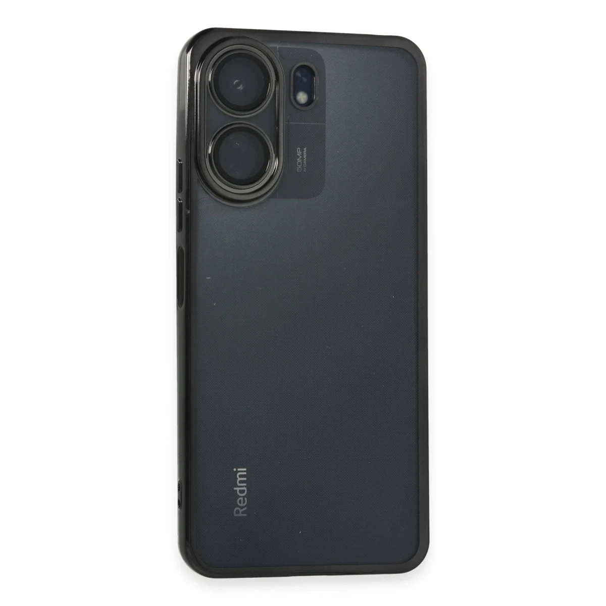 Newface Xiaomi Redmi 13C Kılıf Razer Lensli Silikon - Siyah — görsel 5