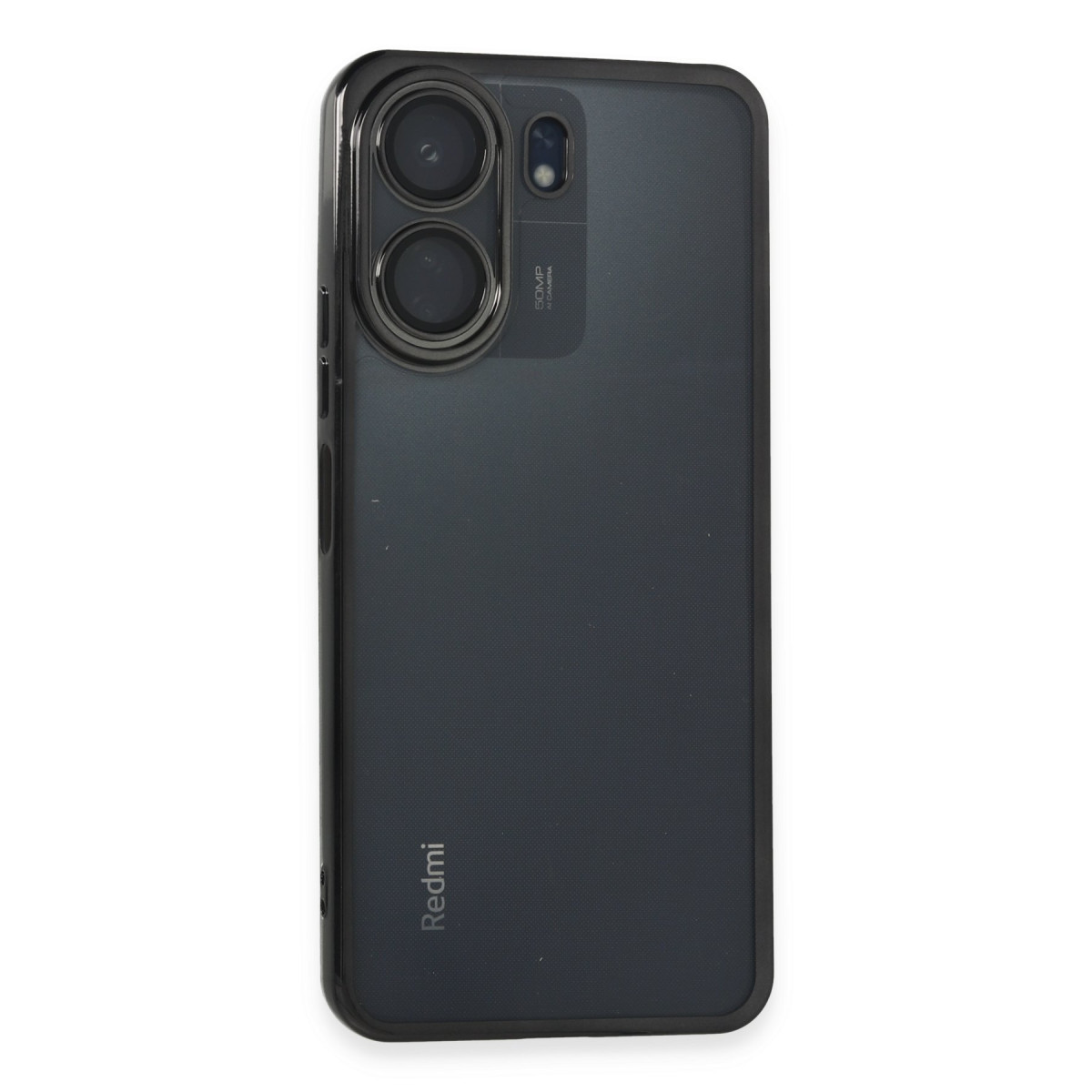 Newface Xiaomi Redmi 13C Kılıf Razer Lensli Silikon - Siyah — görsel 9