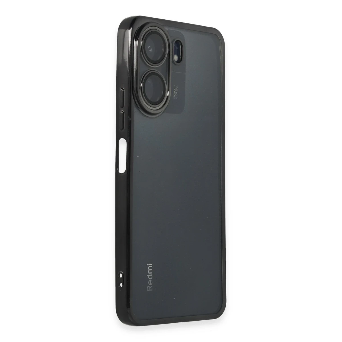 Newface Xiaomi Redmi 13C Kılıf Razer Lensli Silikon - Siyah — görsel 6