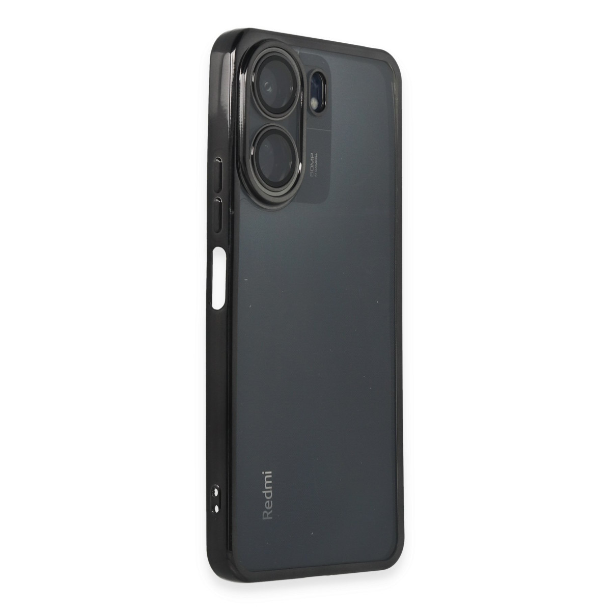 Newface Xiaomi Redmi 13C Kılıf Razer Lensli Silikon - Siyah — görsel 10