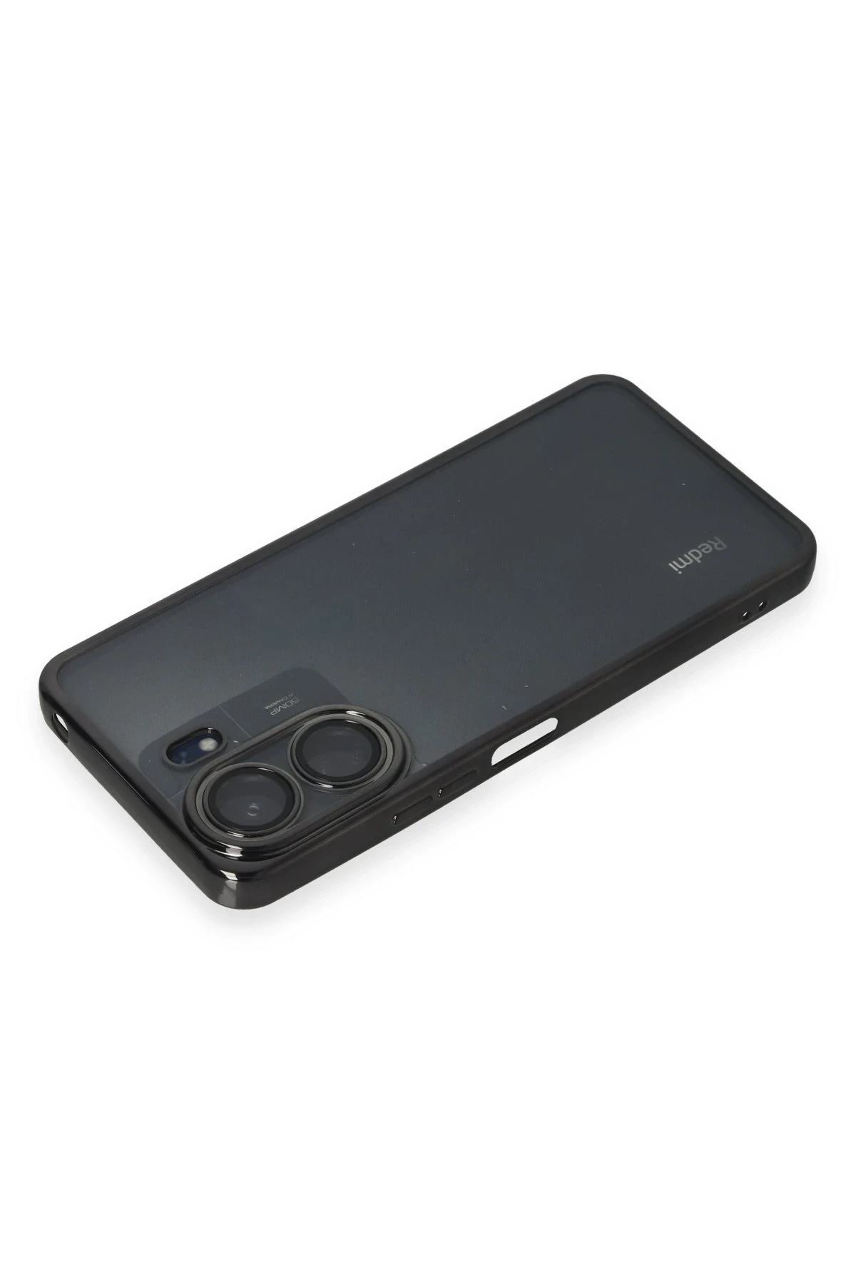 Newface Xiaomi Redmi 13C Kılıf Razer Lensli Silikon - Siyah