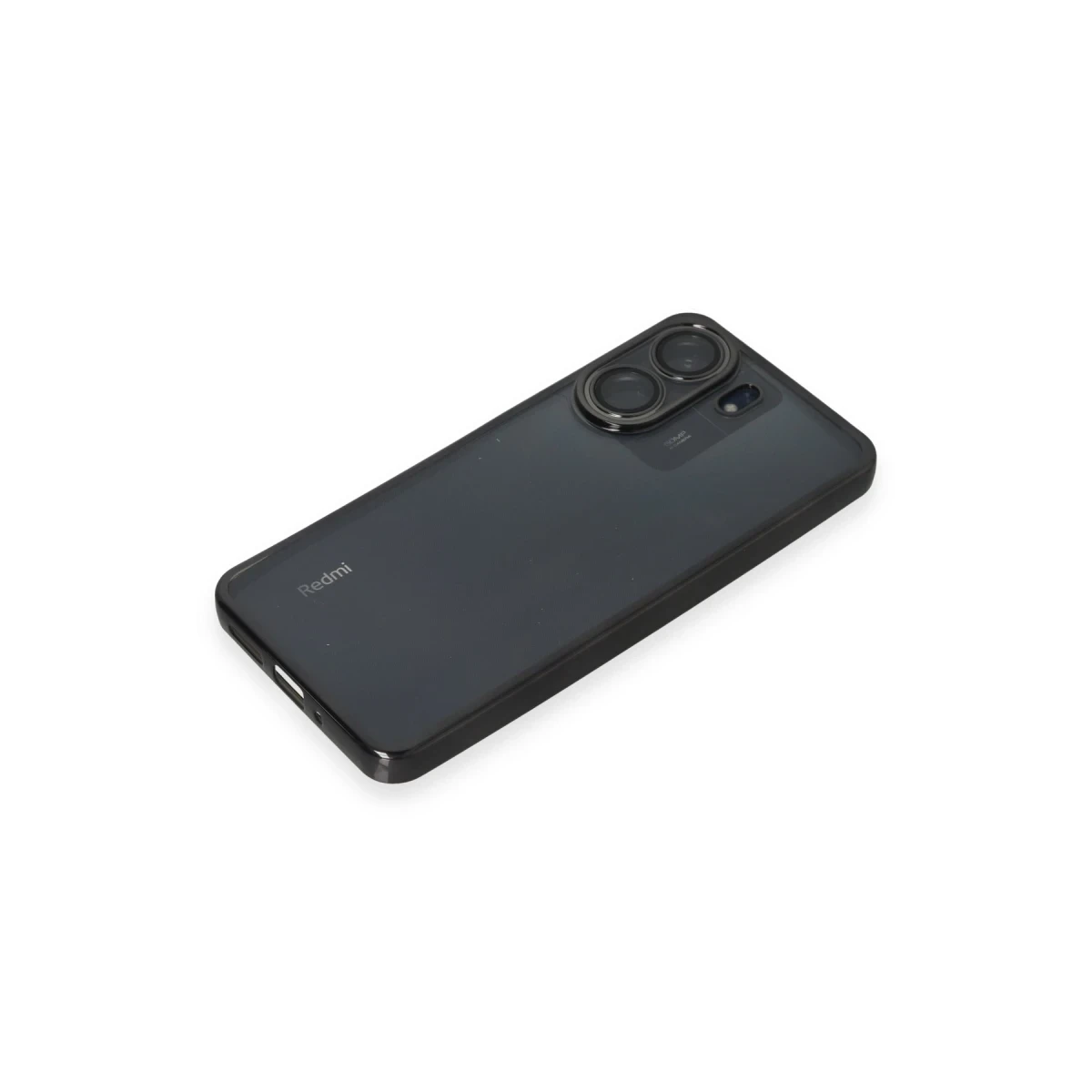 Newface Xiaomi Redmi 13C Kılıf Razer Lensli Silikon - Siyah — görsel 8